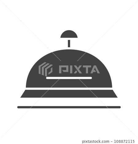 Desk Bell icon vector image. 108872115