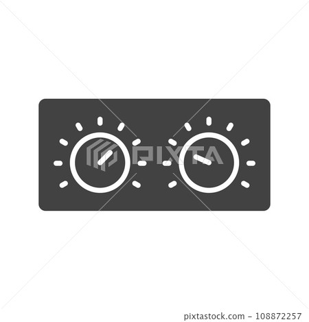 Control Knobs icon vector image. 108872257