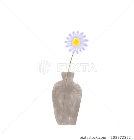 a flower in a vase a flower in a vase 108872552