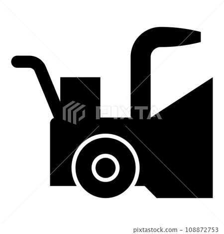 Snowblower snow clear machine snowplow truck plough clearing vehicle equipped seasons transport winter highway service equipment clean icon black color vector illustration image flat style Snowblower snow clear machine snowplow truck plough clearing vehicle equipped seasons transport winter highway service equipment clean icon black color vector illustration image flat style 108872753