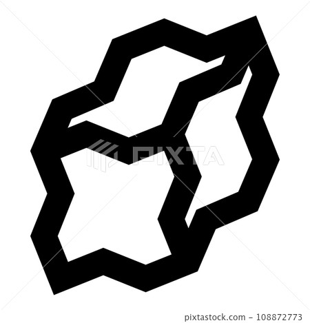 Coal charcoal icon black color vector illustration image flat style 108872773