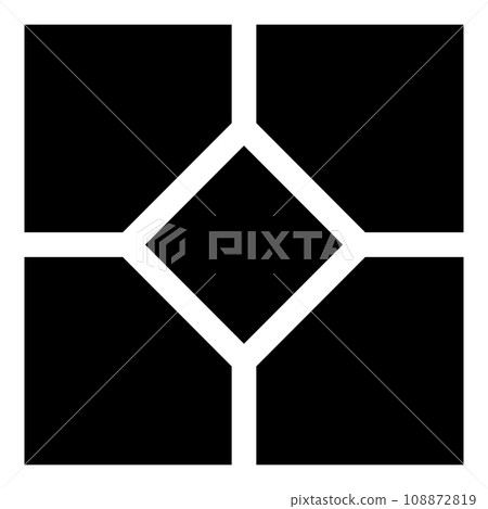 Ceramic tile paving slab icon black color vector illustration image flat style Ceramic tile paving slab icon black color vector illustration image flat style 108872819