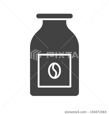 Coffee bottle icon vector image. Coffee bottle icon vector image. 108872864