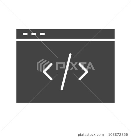 Code icon vector image. Code icon vector image. 108872866