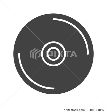 CD icon vector image. 108873097