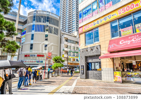 千葉縣市川市元八畑車站的街景 108873899