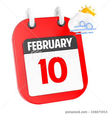 icon calendar 3d render of day 108873914