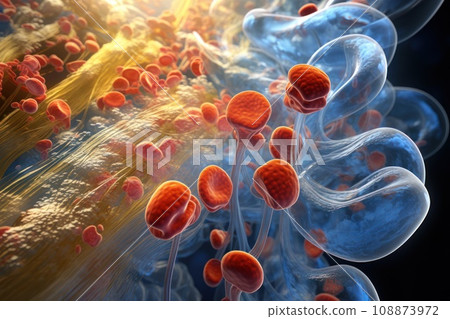 Molecular biology. Bacterial diversity. Microscopic view of various bacteria species. Bacterial cells. Microbiological. Medicine banner. Microbiological background. 108873972