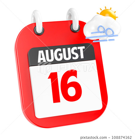 icon calendar 3d render of day 108874162