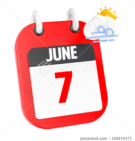 icon calendar 3d render of day 108874371