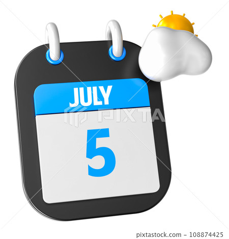 icon calendar 3d render of day icon calendar 3d render of day 108874425