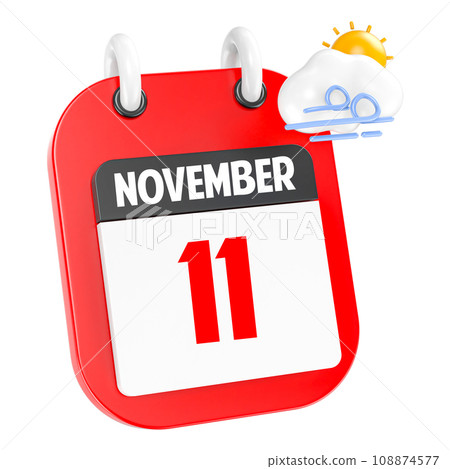 icon calendar 3d render of day icon calendar 3d render of day 108874577