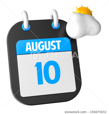 icon calendar 3d render of day 108874832