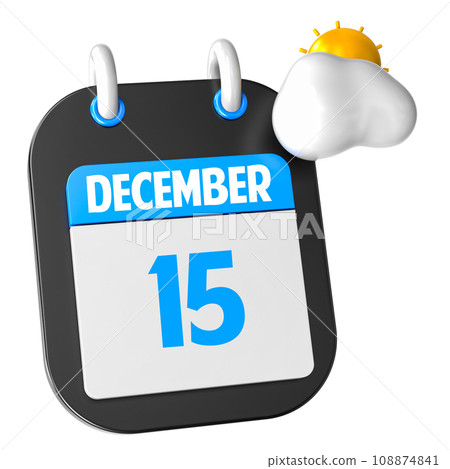 icon calendar 3d render of day 108874841