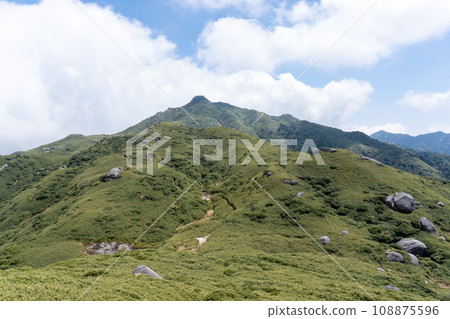 Mt. Nagata in Yakushima and the surrounding scenery Mt. Nagata in Yakushima and the surrounding scenery 108875596
