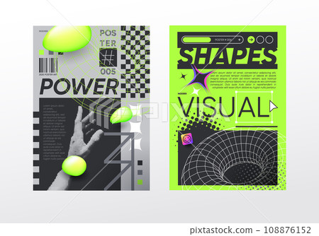 Acid minimalistic poster, geometric gradient shapes and typography composition. Geometric shapes, posters, labels, banners, strange abstract backgrounds and patterns. Futuristic fantasy vector Acid minimalistic poster, geometric gradient shapes and typography composition. Geometric shapes, posters, labels, banners, strange abstract backgrounds and patterns. Futuristic fantasy vector 108876152