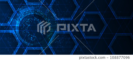 Abstract vector background. Futuristic technology style. Elegant background for business tech presentations. 108877096
