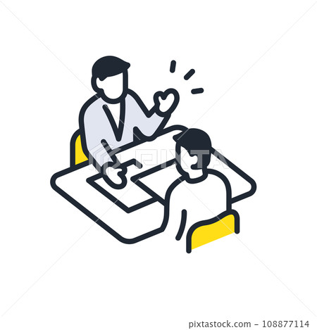 一個人諮詢的簡單向量圖示插畫素材 一個人諮詢的簡單向量圖示插畫素材 108877114