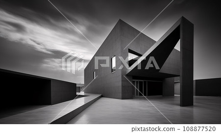 A building with a concrete structure A building with a concrete structure 108877520