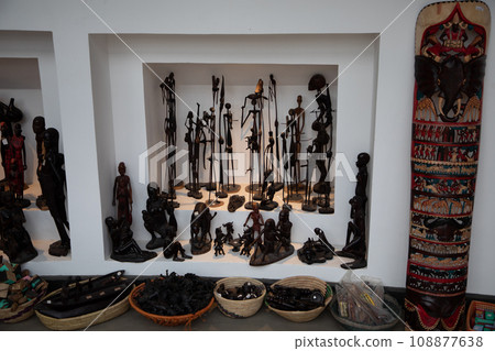 Tribal african wooden fugure used traditional ceremonies. Tribal african wooden fugure used traditional ceremonies. 108877638