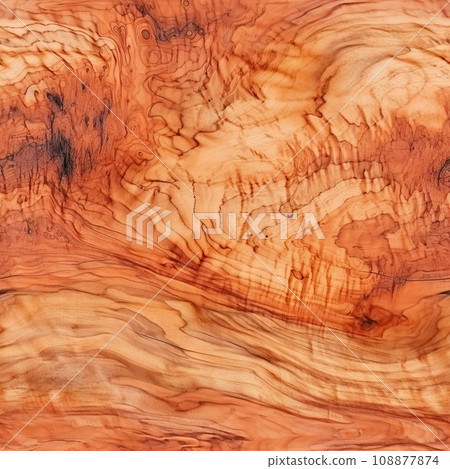 Olive Wood Texture Background, Solid Wooden Burr or Burl Pattern, Burled Wood Wallpaper, Bubinga 108877874