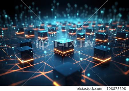 ai network, big data, cloud computing 3d artificial technology concept ai network, big data, cloud computing 3d artificial technology concept 108878898