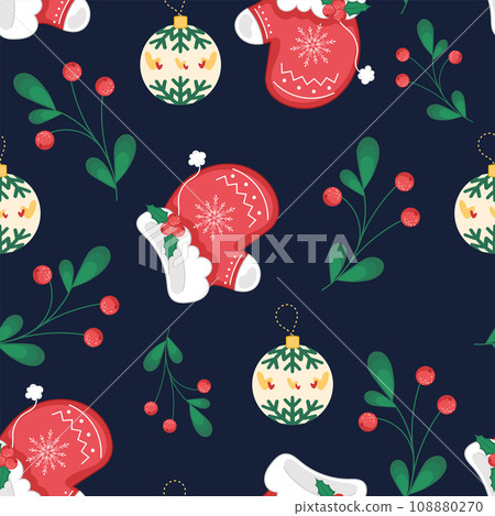 Christmas blue background wrapping paper Vector Image