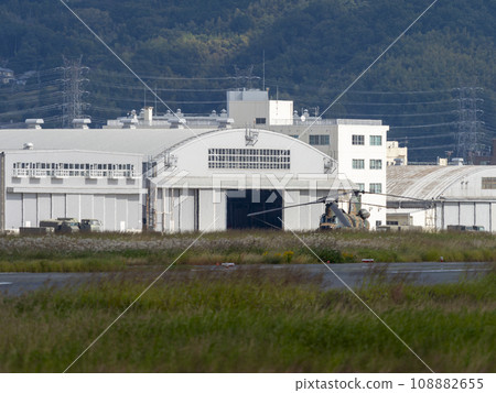 Yao Garrison and parked CH-47JA Chinook 108882655