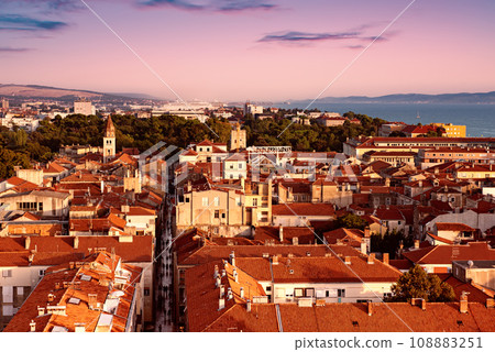 Top view of the Zadar, Croatia. Top view of the Zadar, Croatia. 108883251