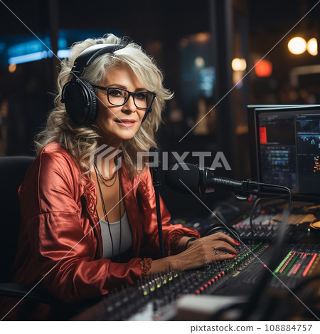 professional sound engineer at work.  108884757