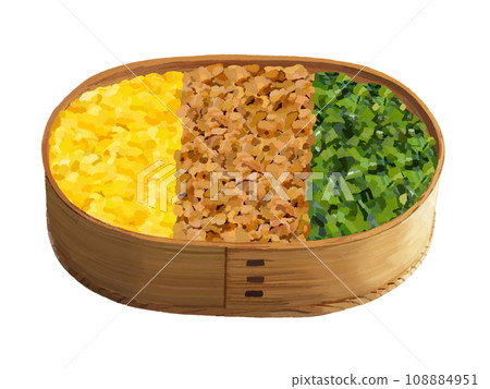 三色便當（中間有肉末）不含筷子 108884951