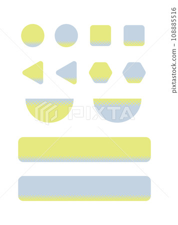Simple yellow green and gray halftone icon set 108885516