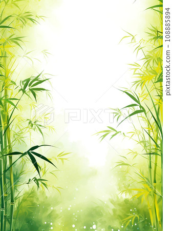 竹水墨畫風格背景插畫“AI生成圖像” 竹水墨畫風格背景插畫“AI生成圖像” 108885894