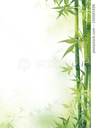 竹水墨畫風格背景插畫“AI生成圖像” 竹水墨畫風格背景插畫“AI生成圖像” 108885898
