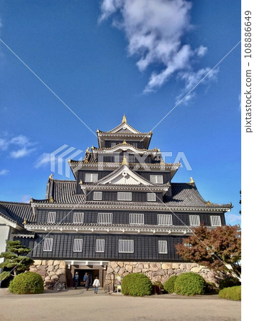 Karasu Castle, Okayama Castle, Daimyo Garden, Korakuen Garden, Tsukimi Yagura, Nishi-no-maru Nishi-te, Asahikawa Estuary, Hideie Ukita 108886649
