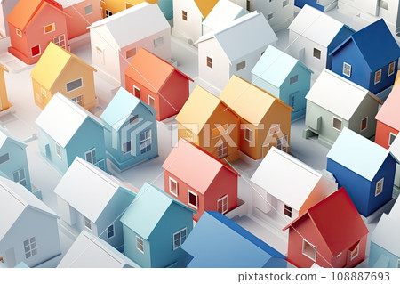 scale model of modern eco friendly building in architect office. sustainable housing development. Real estate concept. generative AI scale model of modern eco friendly building in architect office. sustainable housing development. Real estate concept. generative AI 108887693