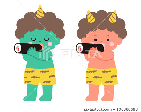 Demon eating Ehomaki Demon eating Ehomaki 108888688