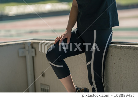 大腿 腳 英尺 108889455