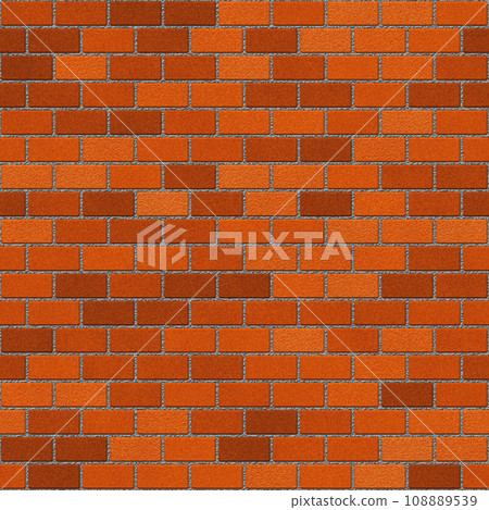 Brick drawing. Seamless red brick wall background - texture pattern for continuous replication. Brick drawing. Seamless red brick wall background - texture pattern for continuous replication. 108889539