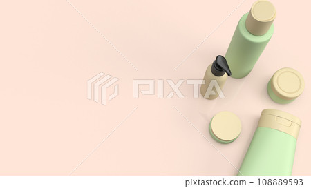 The Cosmetics Package for beauty or skin care concept 3d rendering. The Cosmetics Package for beauty or skin care concept 3d rendering. 108889593