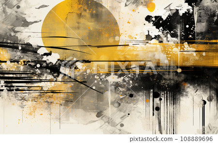 使用水墨和畫筆生成人工智慧的強大而酷的日本繪畫風格插圖 使用水墨和畫筆生成人工智慧的強大而酷的日本繪畫風格插圖 108889696