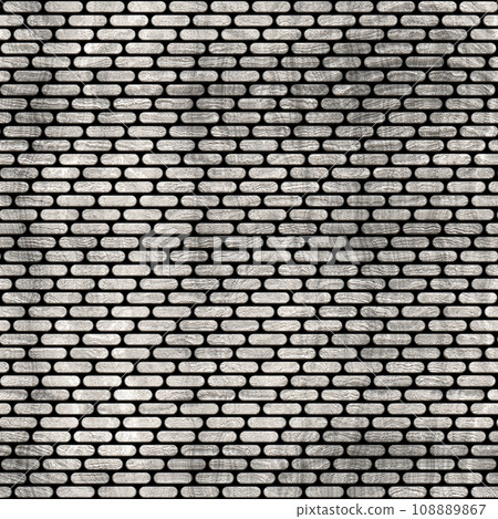 Art brick drawing. White and grey brick wall seamless background- texture pattern for continuous replication. Art brick drawing. White and grey brick wall seamless background- texture pattern for continuous replication. 108889867
