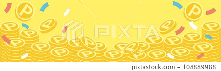 Banner廣告框點錢幣圖片商業背景素材插畫素材 Banner廣告框點錢幣圖片商業背景素材插畫素材 108889988