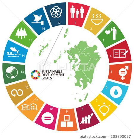 SDGs icon Kyushu Okinawa SDGs icon Kyushu Okinawa 108890057