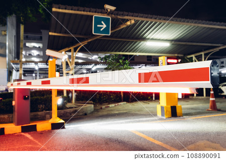 Car park automatic entry system. Car park automatic entry system. 108890091