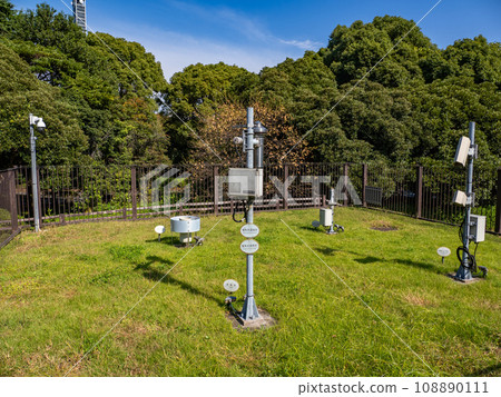 北之丸公園內設置的東京氣象觀測站（室外） 108890111