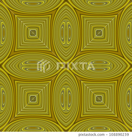 Golden Caleidoskopy Seamless background. Seamless Hi-res (8000x8000) texture of gold wall. Modern stylish abstract texture. 108890239