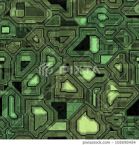 Seamless CircuitBoard texture. Seamless Hi-res (8000x8000) texture. Modern stylish abstract texture. 108890484