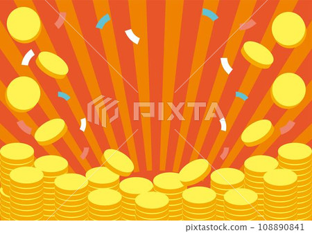 框架點硬幣形象商業背景素材插畫素材 框架點硬幣形象商業背景素材插畫素材 108890841