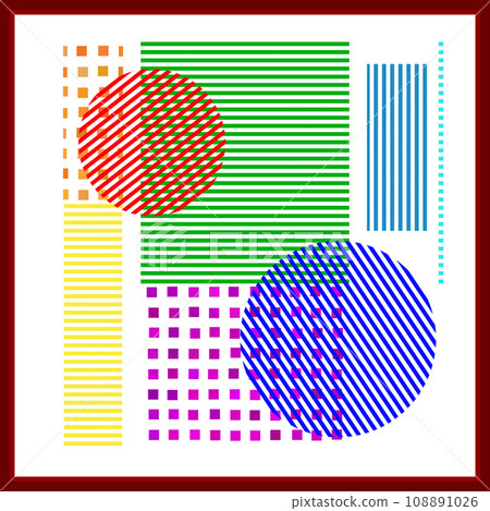 Abstract figures texture. Modern stylish abstract texture. 108891026